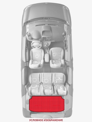 ЭВА коврики «Queen Lux» багажник для Jeep Wrangler (JK)